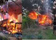 Rumah Warga Kamper Ujung Buntok Terbakar Jelang Berbuka Puasa