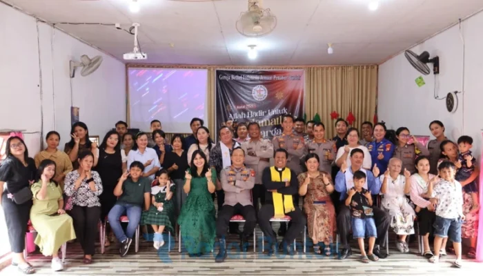 Pererat Silaturahmi, Kapolres Barsel Gelar Minggu Kasih di Gereja GBI Penabur